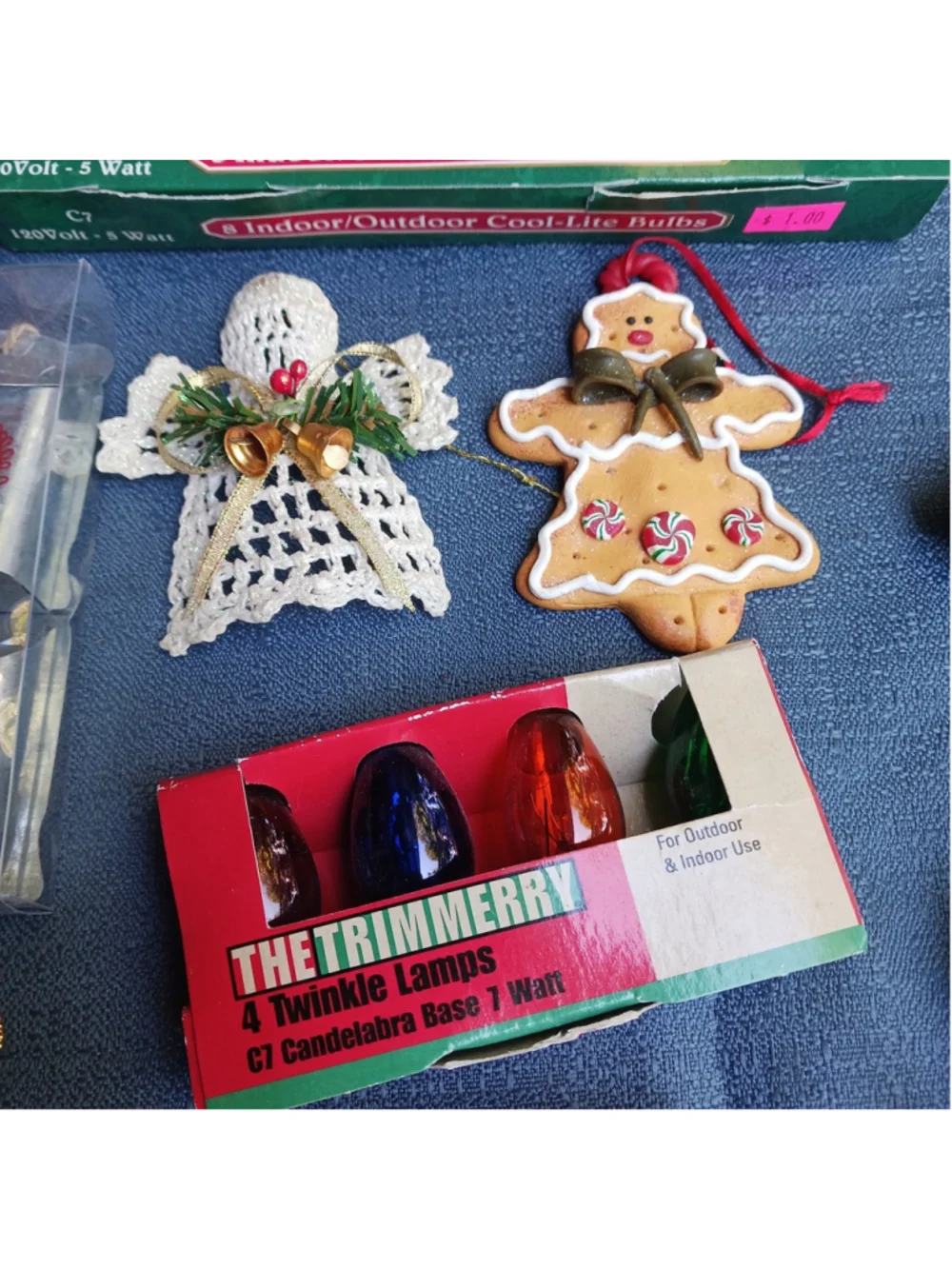 Vintage Christmas Ornaments Bulbs Lot Etc